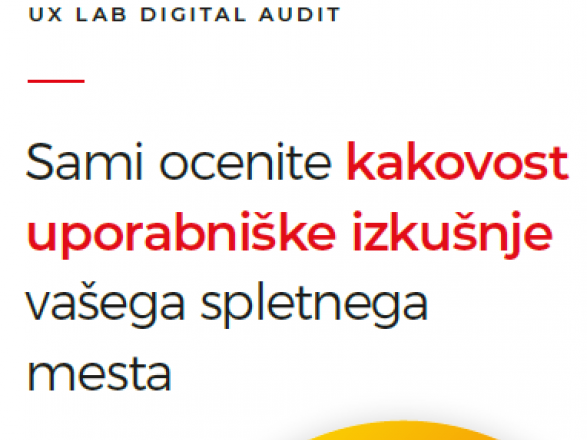 Sami ocenite vašo uporabniško izkušnjo!